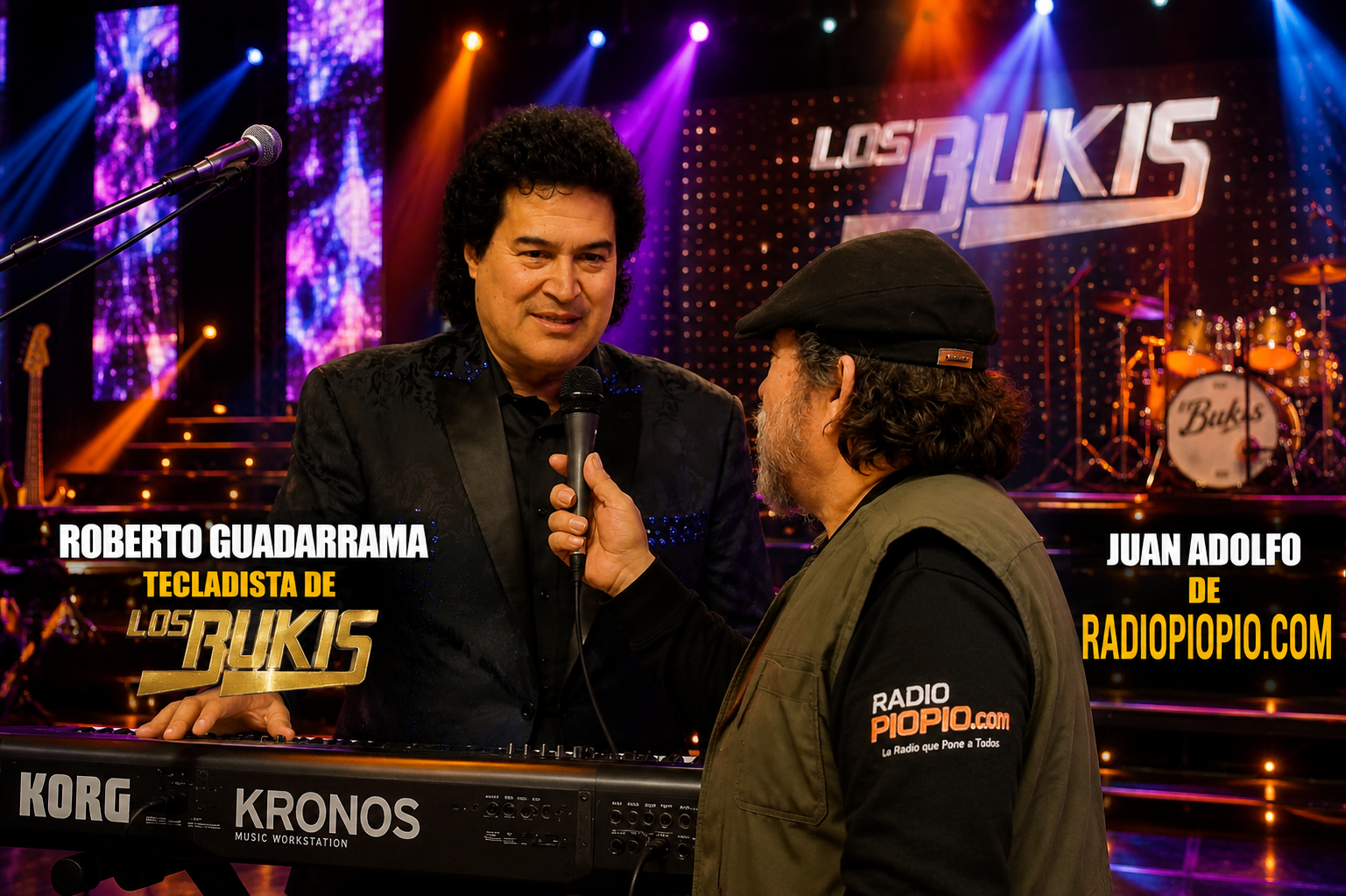 Entrevista Roberto Guadarrama de Los Bukis con Juan Adolfo — Radio Pío Pío FM