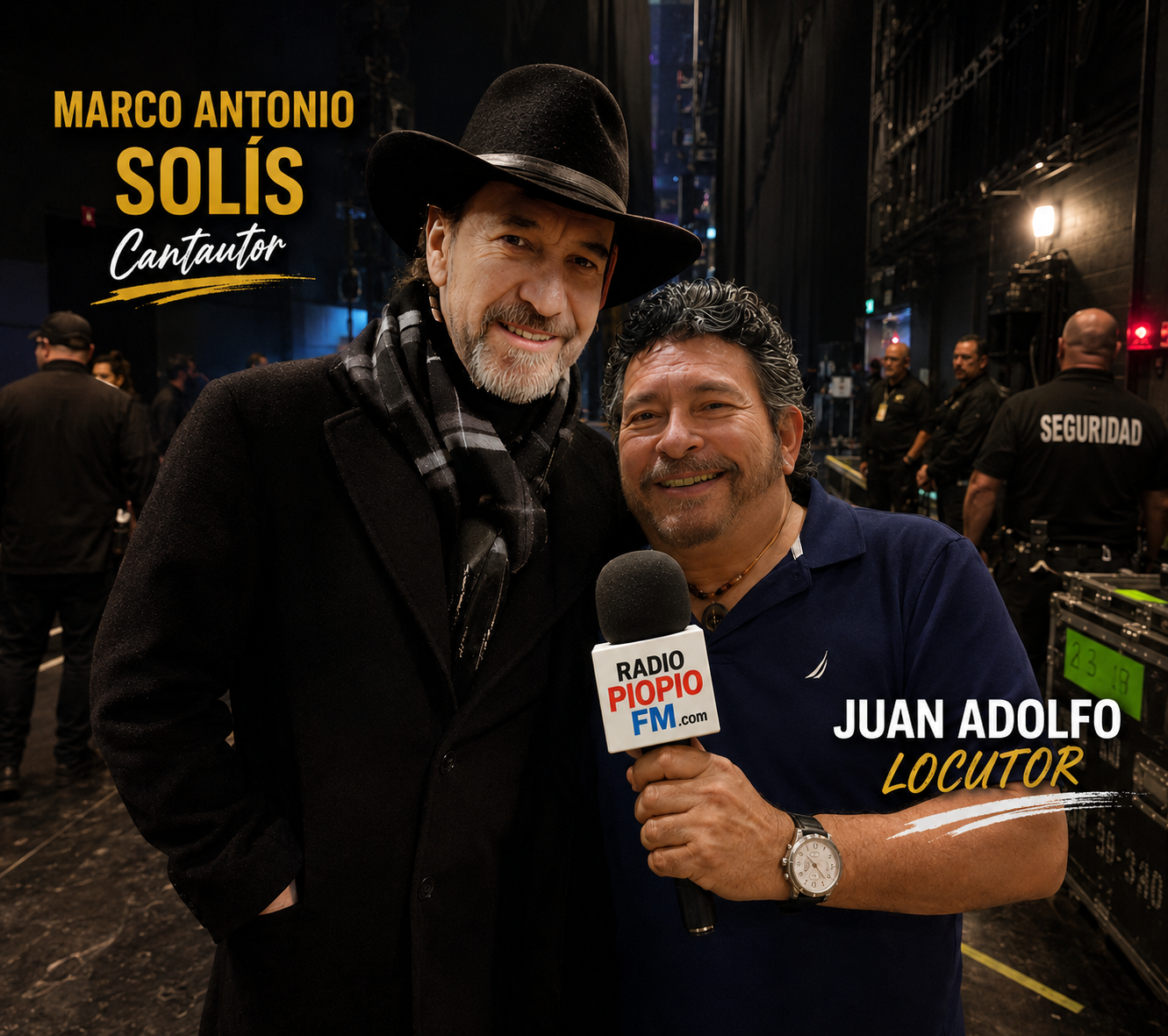 Entrevista Marco Antonio Solís con Juan Adolfo — Radio Pío Pío FM